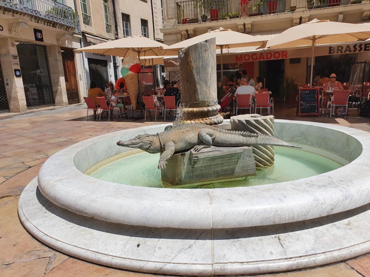Au Coeur Du Centre Historique - Immeuble Classe - Terrasse - Climatise Nimes Exterior photo